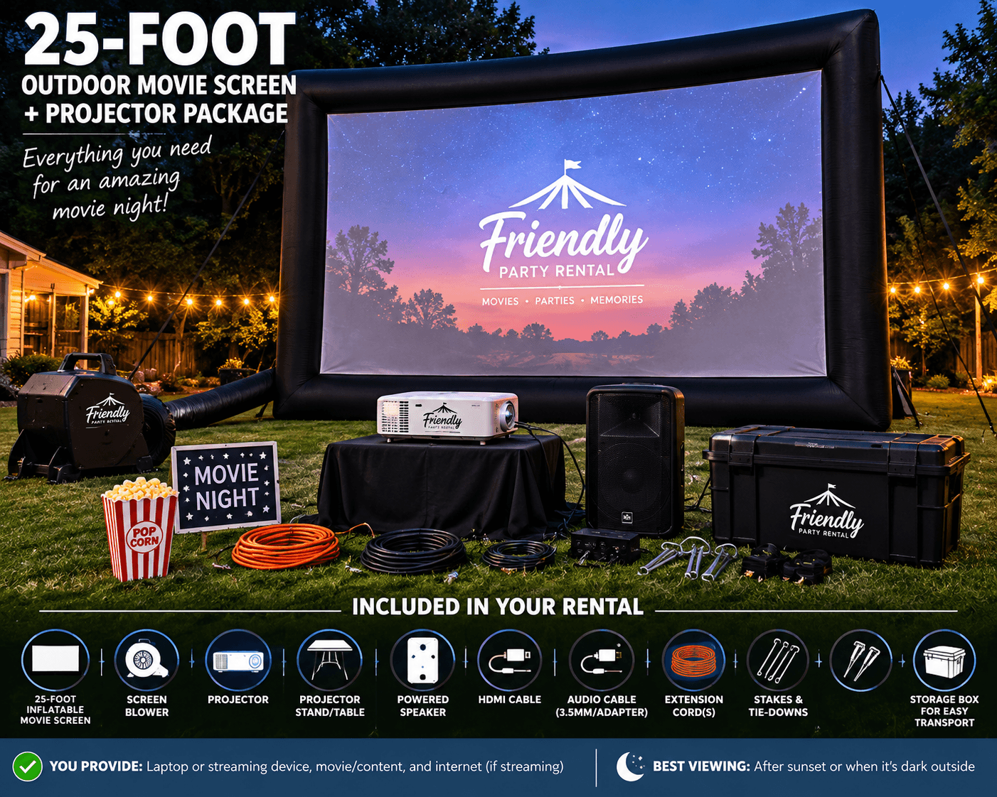Inflatable Movie Screen Rentals — Greenville, SC